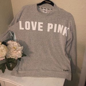 Grey Victoria’s Secret Pink mock neck sweatshirt